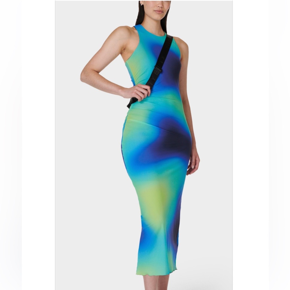 Sweaty Betty Blue and Green Maxi Dress
